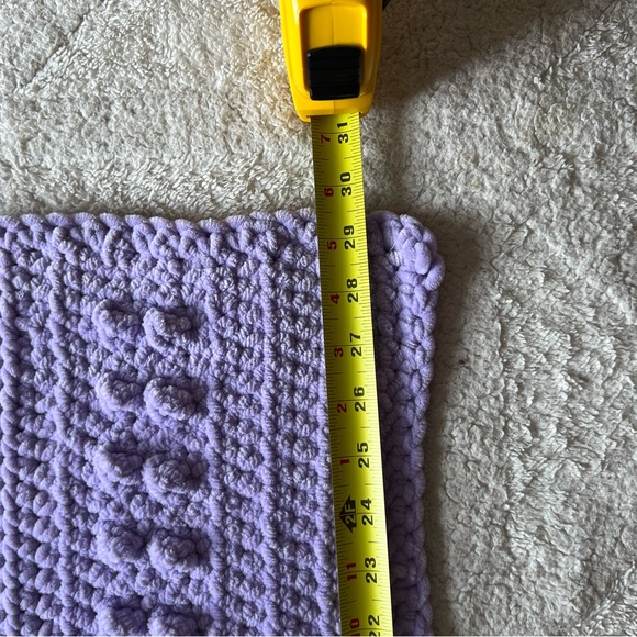 Handmade Baby Blanket - Purple - Picture 4 of 6